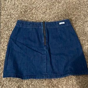 Brandy Melville mini denim skirt O-Ring Zipper